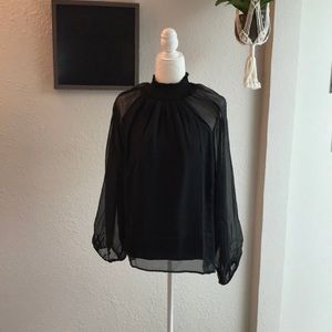 Joie Long Sleeve Smocked Top